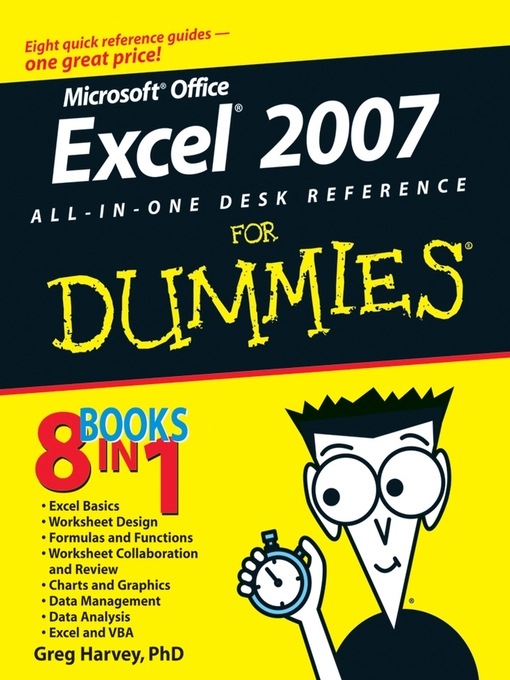 Title details for Excel 2007 All-In-One Desk Reference For Dummies by Greg Harvey - Available
